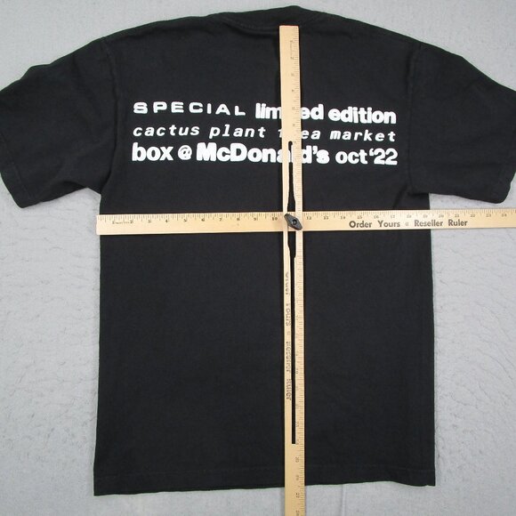 Cactus Plant Flea Market Shirt Mens Small Black McDonald's Graphic Tee - Picture 5 of 8